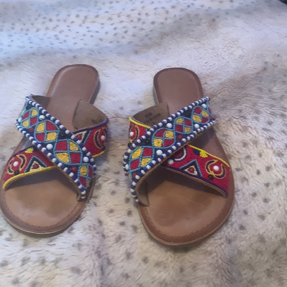 Chinese laundry beaded sandals